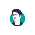 Park Bo Gum face vector illustration isolated korean actor