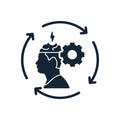 Mind setup , fixed , processing , business idea icon