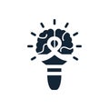 Bulb, Mind setup , fixed , processing , business idea icon