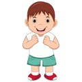 Happy boy cartoon Royalty Free Stock Photo