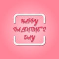 Background with white hearts for valentine`s day