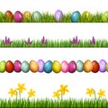 Easter spring seamless border. Vector Royalty Free Stock Photo