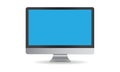 Computer monitor vector design with blue screen