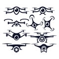 Set Of Drone Logo Design