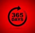 Three hundred and sixty five days a year icon Royalty Free Stock Photo