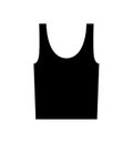 Undershirt icon tank top vector isolated on white background