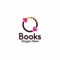 Book swap logo design template vector illustration Royalty Free Stock Photo