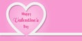 Web banner for Valentine`s Day. Top view on composition with lollipop, gift box, case for ring, candles and confetti. Candy in the