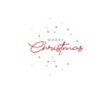 Lettering Merry Christmas type text background