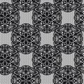 Seamless pattern with lace, vector