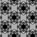 Seamless pattern with lace, vector