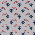 Seamless slavic plant pattern