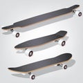 Set longboards and skateboards Royalty Free Stock Photo