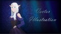 Background with anime elf princess Royalty Free Stock Photo