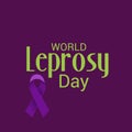 World Leprosy Day.