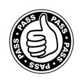 Pass thumbs up icon