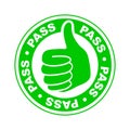 Pass thumbs up icon Royalty Free Stock Photo