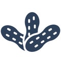 Peanut Isolated Vector icon that can be easily modified or edit Royalty Free Stock Photo
