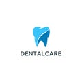 Dental Clinic Logo Tooth abstract design template Linear style. Dentist stomatology medical doctor Logotype concept icon.