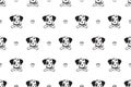 Vector cartoon character dalmatian dog seamless pattern Royalty Free Stock Photo