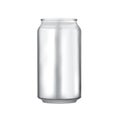 Aluminum can mockup vector