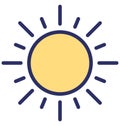Bright day Vector Icon which can easily modified or edit Royalty Free Stock Photo