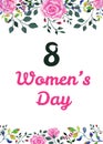 8 March Happy International Women`s Day Card