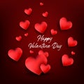 Happy valentines day greetings card