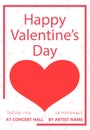 Valentines Day party flyer design