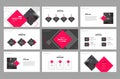 Business presentation page layout template design and use for brochure ,book , magazine, annual report and company profile Royalty Free Stock Photo