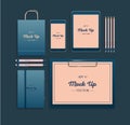 Realistic Branding Mockup set. Corporate identity mockup. Royalty Free Stock Photo