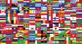 World countries flags collection drawing by illustration