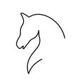 Equine vector logo. Horse vector logo Royalty Free Stock Photo