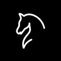 Equine vector logo. Horse vector logo