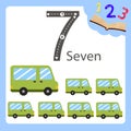 Illustrator of seven number van