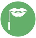 Lips mask Vector icon which can be easily modified or edit Royalty Free Stock Photo