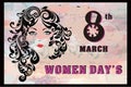 National women`s day banner theme