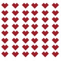 Abstract red love pixel patern background Royalty Free Stock Photo