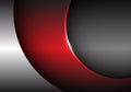 Abstract red grey metallic curve design modern futuristic background vector Royalty Free Stock Photo