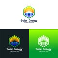 Industrial Solar Energy Logo Design Template