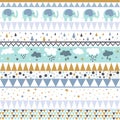 Ethnic striped seamless pattern geometric design, baby pattern Royalty Free Stock Photo