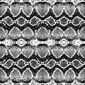 Snake skin pattern texture repeating seamless monochrome black and white. Vector. Texture snake. Fashionable print. Fashion and st Royalty Free Stock Photo