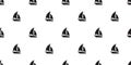 Boat seamless pattern yacht sailboat anchor helm maritime Nautical tropical scarf tile background repeat wallpaper Royalty Free Stock Photo