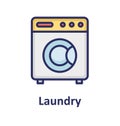 Washing Machine Isolated Vector Icon which can easily modify or edit Washing Machine Isolated Vector Icon which can easily modify