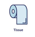 Tissue Roll Isolated Vector Icon which can easily modify or edit Royalty Free Stock Photo
