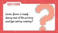 Quiz card, Question mark, Quiz game template & background, Voting, Team building activities, QuestionnaireQuiz card, Question mark