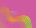 Modern pink abstract background design made of flowing wavy colorful lines and shapes. Royalty Free Stock Photo