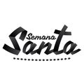 Semana Santa, Holy Week Spanish text ribbon vector lettering Royalty Free Stock Photo