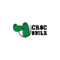 Crocodile logo . Reptile logo template. Dengerous animal logo Royalty Free Stock Photo