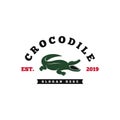 Crocodile logo . Reptile logo template. Dengerous animal logo Royalty Free Stock Photo